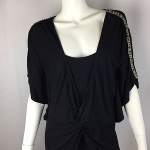 Nicole by Nicole Miller Black Top SZ Large